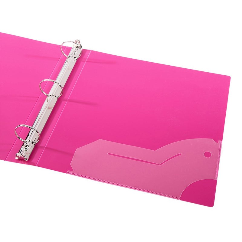 Filexec 3-Ring Binder, 1", Neon (50573-64970) - 12 Pack, Blue, Hot Pink, Purple, Green - Image 3